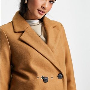 Vero moda tailored coat in camel